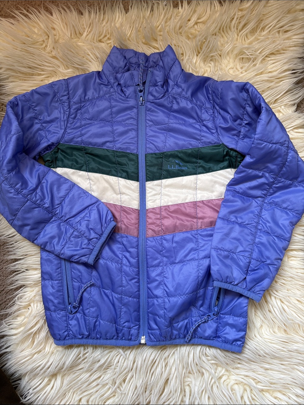 L.L. Bean girls Primaloft packaway quilted jacket